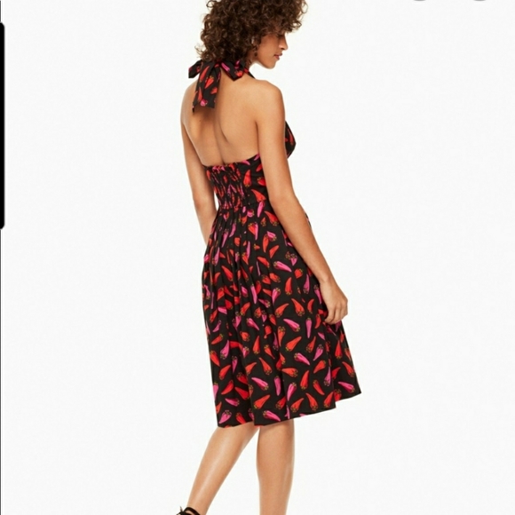 Kate Spade BNWOT Chilli pepper halter dress - Picture 6 of 7